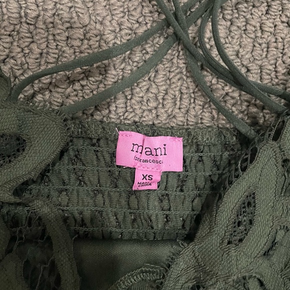 Green flowy tank - Picture 3 of 3